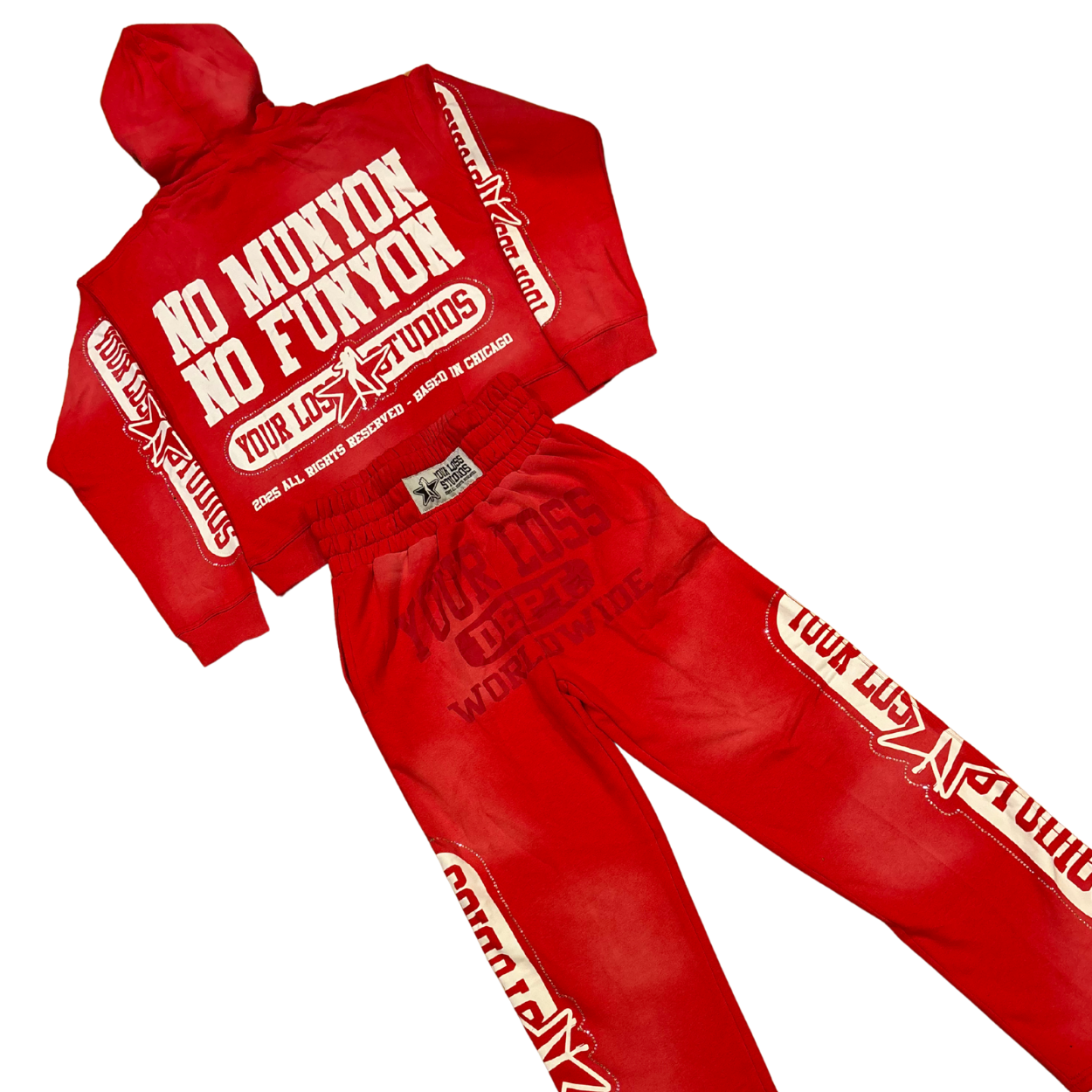 YourLoss Studios Hoodie & Sweatpants Set – Red