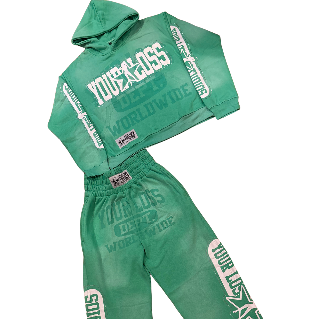 YourLoss Studios Hoodie & Sweatpants Set – Green