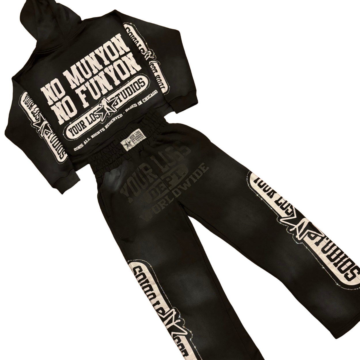 YourLoss Studios Hoodie & Sweatpants Set – Black